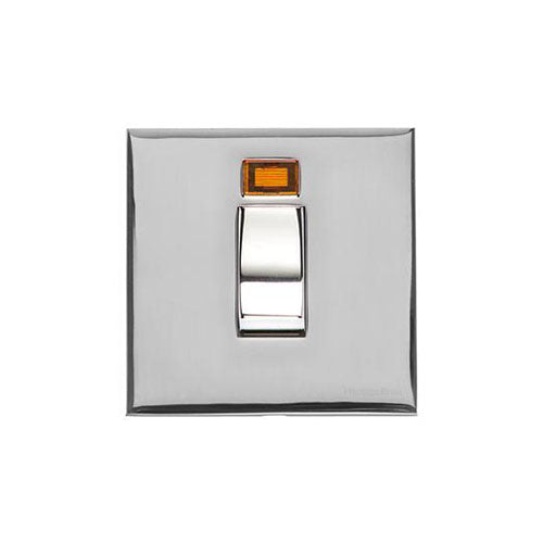 Winchester Range-Polished Chrome-45A DP Cooker Switch with Neon (single plate)