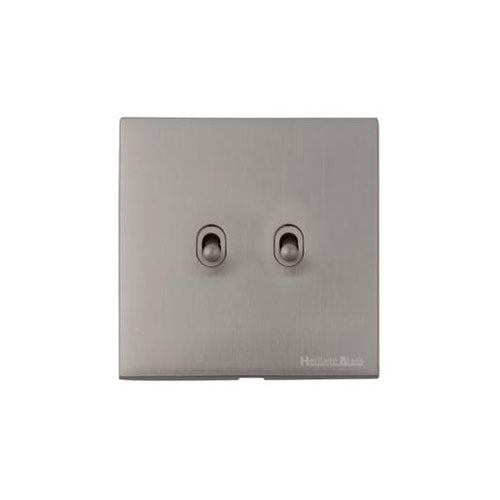 Winchester Range-Satin Nickel-2 Gang Stockholm Toggle
