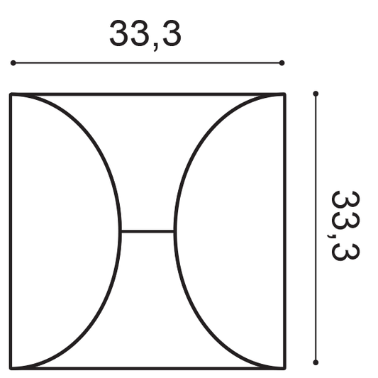 W107 CIRCLE Orac 3D Wall Panel