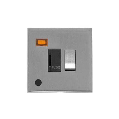 Winchester Range-Satin Chrome Silk-Switched Spur with Neon + Cord (13 Amp)