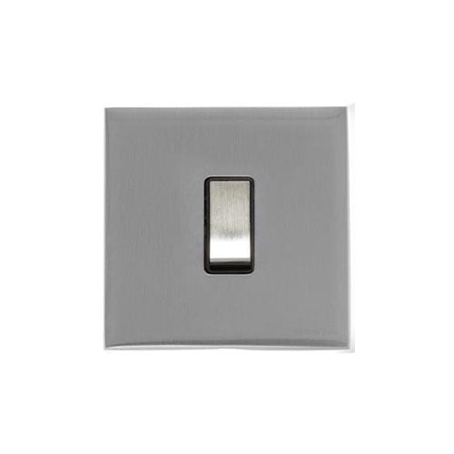 Winchester Range-Satin Chrome Silk-1 Gang Intermediate Rocker Switch (10 Amp)