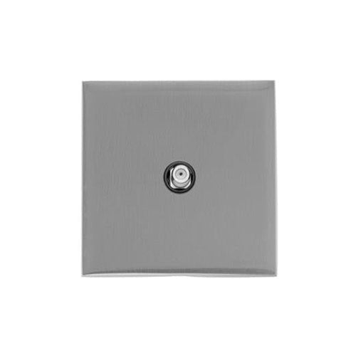 Winchester Range-Satin Chrome Silk-1 Gang Satellite Socket