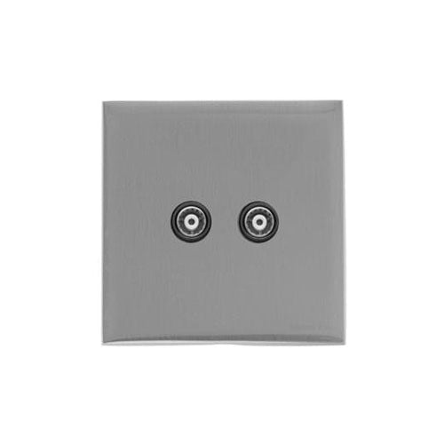 Winchester Range-Satin Chrome Silk-TV/FM Diplexed Socket