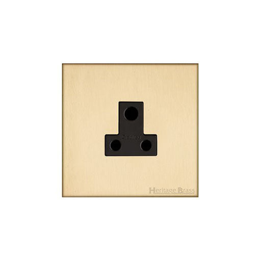 Winchester Range-Satin Brass-5 Amp 3 Round Pin Socket