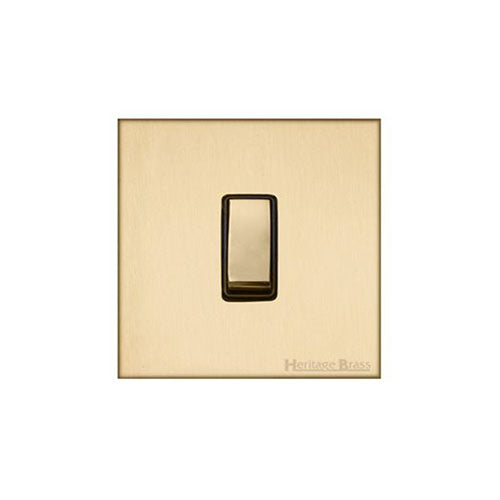 Winchester Range-Satin Brass-1 Gang Rocker Switch (10 Amp)