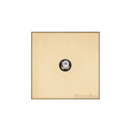 Winchester Range-Satin Brass-1 Gang Satellite Socket