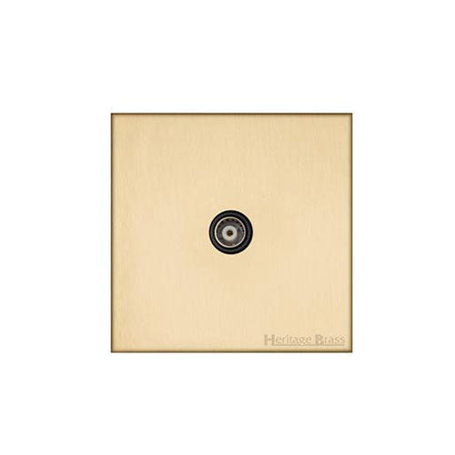 Winchester Range-Satin Brass-1 Gang Isolated TV Coaxial Socket
