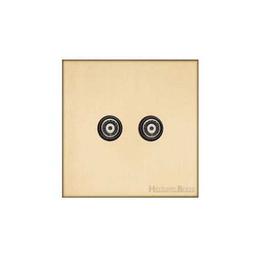 Winchester Range-Satin Brass-TV/FM Diplexed Socket