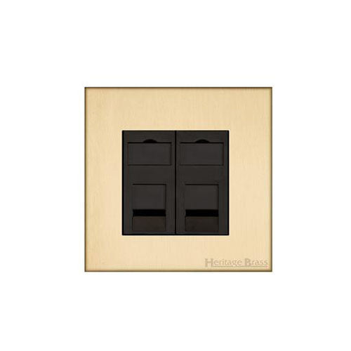 Winchester Range-Satin Brass-2 Gang Master Line Socket