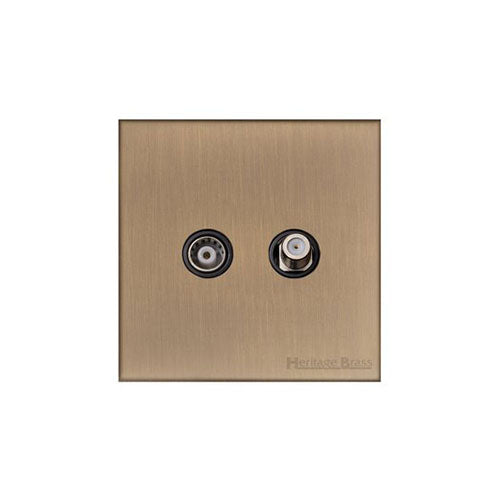 Winchester Range-Antique Brass-TV/Satellite Socket