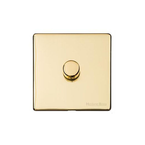 Vintage Range-Unlacquered Polished Brass -1G Multi Location Secondary Dimmer