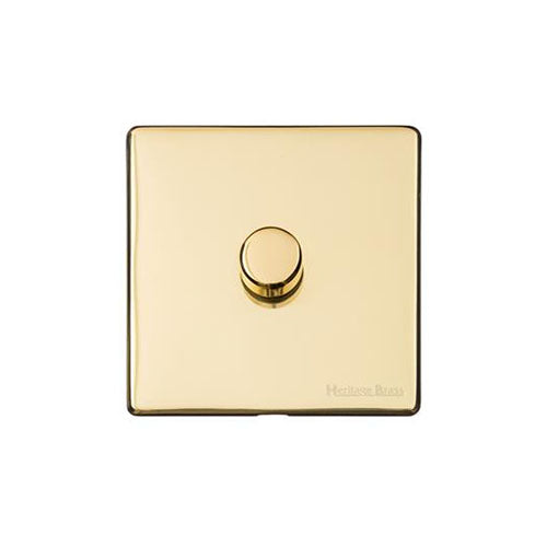 Vintage Range-Unlacquered Polished Brass -1 Gang Dimmer (400 watts)