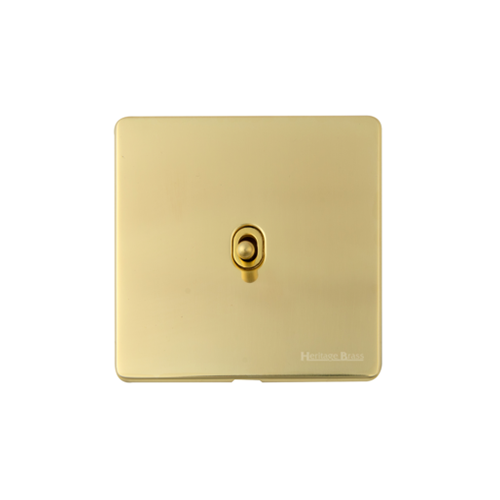 Vintage Range-Polished Brass-1 Gang Intermediate Stockholm Toggle