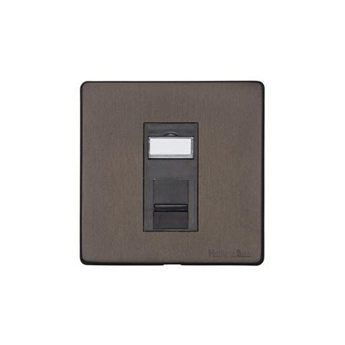 Vintage Range-Matt Bronze-1 Gang CAT6