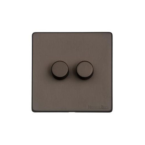 Vintage Range-Matt Bronze-2G Multi Location Secondary Dimmer