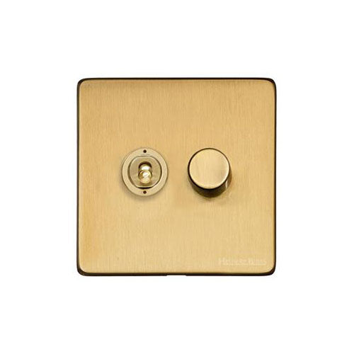 Vintage Range-Satin Brass-2G 1xToggle 1xTED