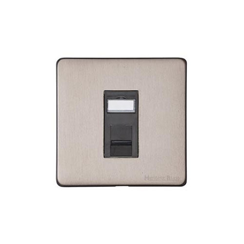 Vintage Range-Aged Pewter-1 Gang CAT6
