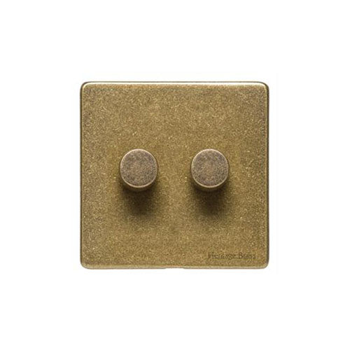 Vintage Range-Rustic Brass-2G Multi Location Secondary Dimmer