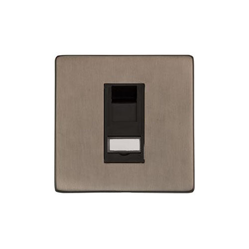 Studio Range-Aged Pewter-1 Gang CAT6