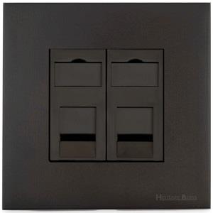 Windsor Range Dark Antique Bronze-2 Gang Secondary Line Socket