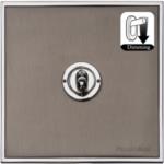 Executive Range-Satin Black Nickel & Chrome-1 Gang Dimming Toggle Switch