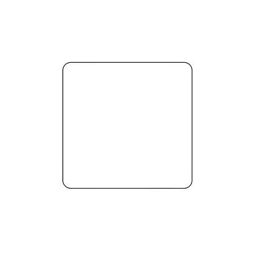 Primed White Flat Plate PW-Single Blank Plate