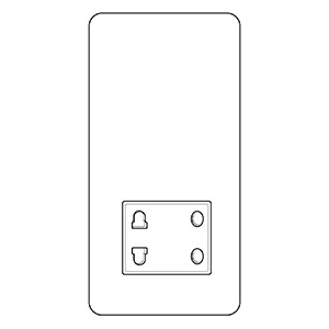 Executive Range-Matt White & Chrome-Shaver Socket Output Voltage 110/240V
