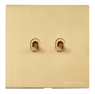 Windsor Range Matt Brass-2 Gang Stockholm Toggle