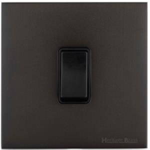 Windsor Range Dark Antique Bronze-1 Gang Intermediate Rocker Switch (10 Amp)