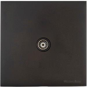 Windsor Range Dark Antique Bronze-1 Gang Isolated TV Coaxial Socket