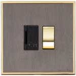 Executive Range-Satin Black Nickel & Brass-Switched Spur (13 Amp)