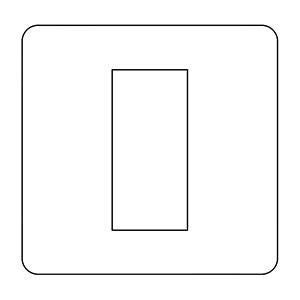 Executive Range-Matt White & Chrome-1 Module Euro Plate