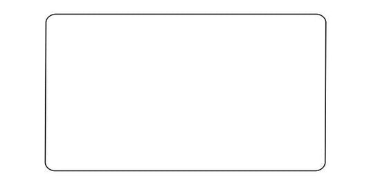 Executive Range-Matt White & Brass-Double Blank Plate