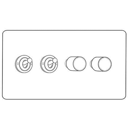 Vintage Range-Rustic Copper-4G 2xToggle 2xTED