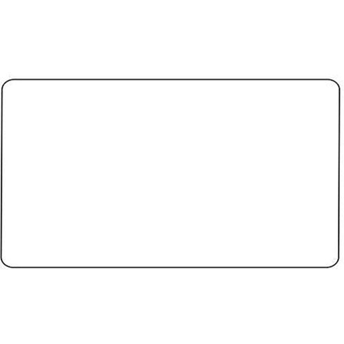Primed White Flat Square Plate QPW-Double Blank Plate
