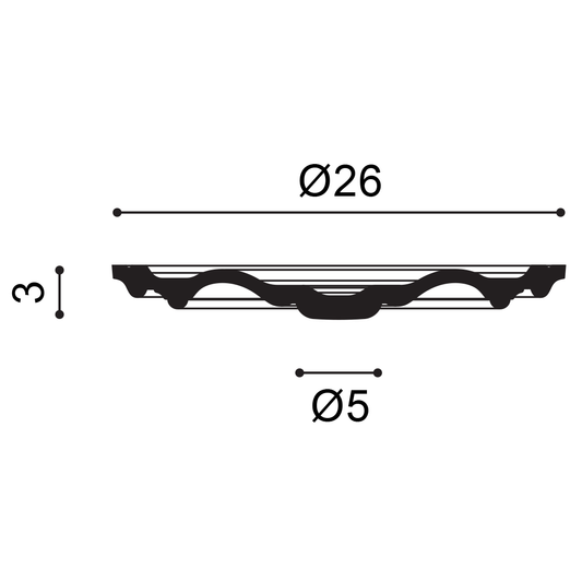R07 Orac Ceiling Rose