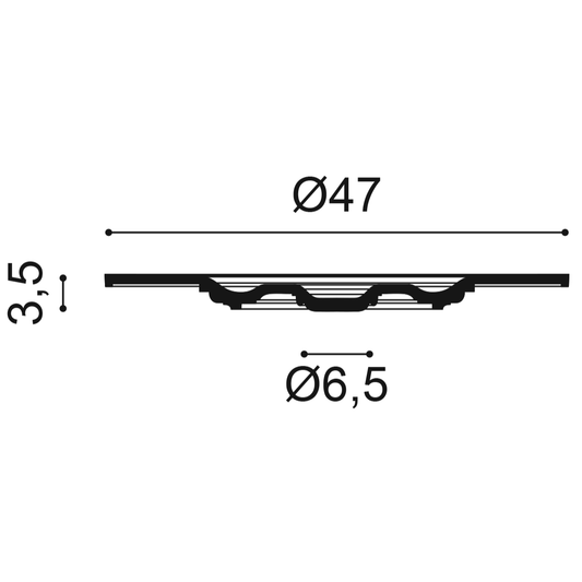 R17 Orac Ceiling Rose