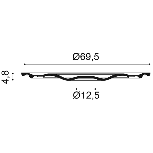 R52 Orac Ceiling Rose