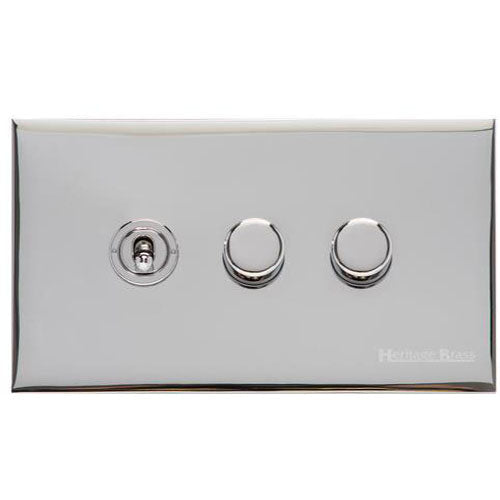 Winchester Range-Polished Chrome-3G 1xToggle 2xTED