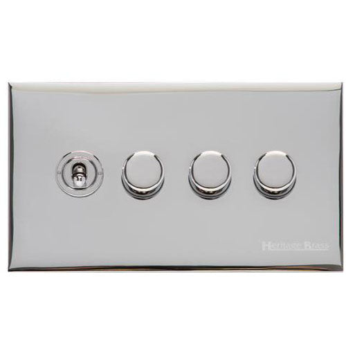 Winchester Range-Polished Chrome-4G 1xToggle 3xTED