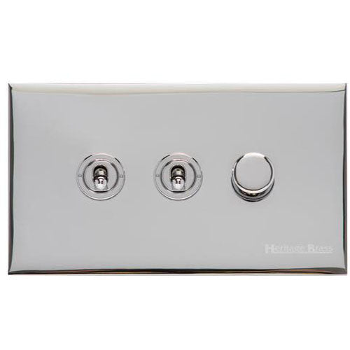 Winchester Range-Polished Chrome-3G 2xToggle 1xTED