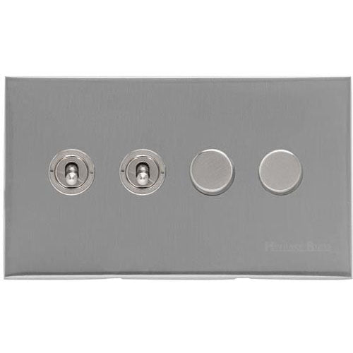 Winchester Range-Satin Chrome Silk-4G 2xToggle 2xTED