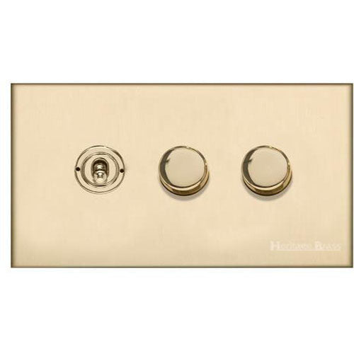 Winchester Range-Satin Brass-3G 1xToggle 2xTED