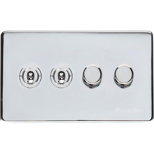 Vintage Range-Polished Chrome-4G 2xToggle 2xTED