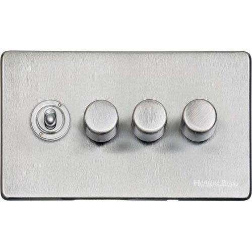 Vintage Range-Satin Chrome-4G 1xToggle 3xTED