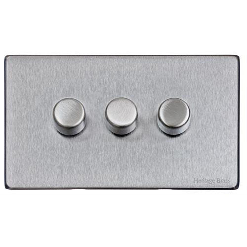 Vintage Range-Satin Chrome-3G Multi Location Primary Dimmer