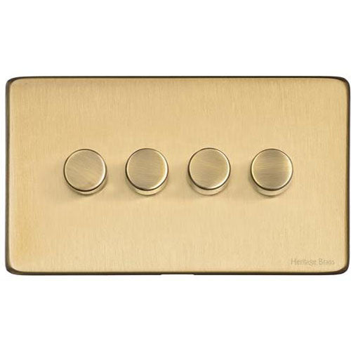 Vintage Range-Satin Brass-4G Multi Location Primary Dimmer