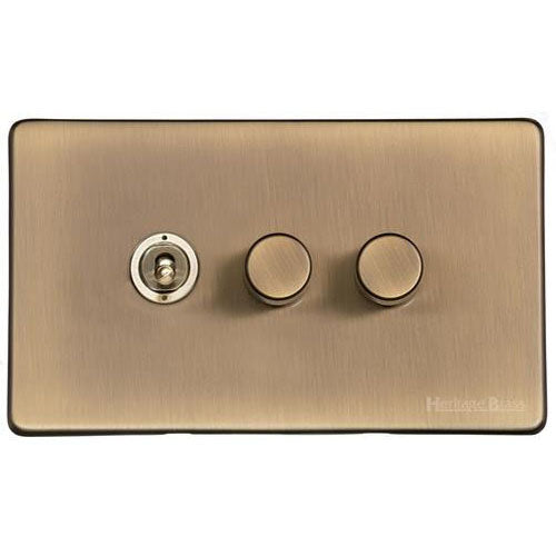 Vintage Range-Antique Brass-3G 1xToggle 2xTED