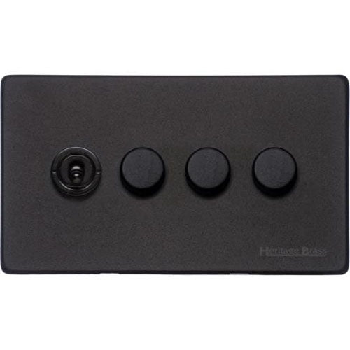 Vintage Range-Matt Black-4G 1xToggle 3xTED