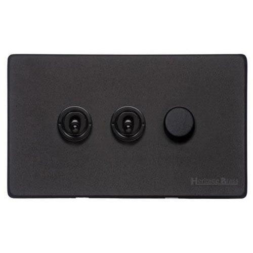 Vintage Range-Matt Black-3G 2xToggle 1xTED
